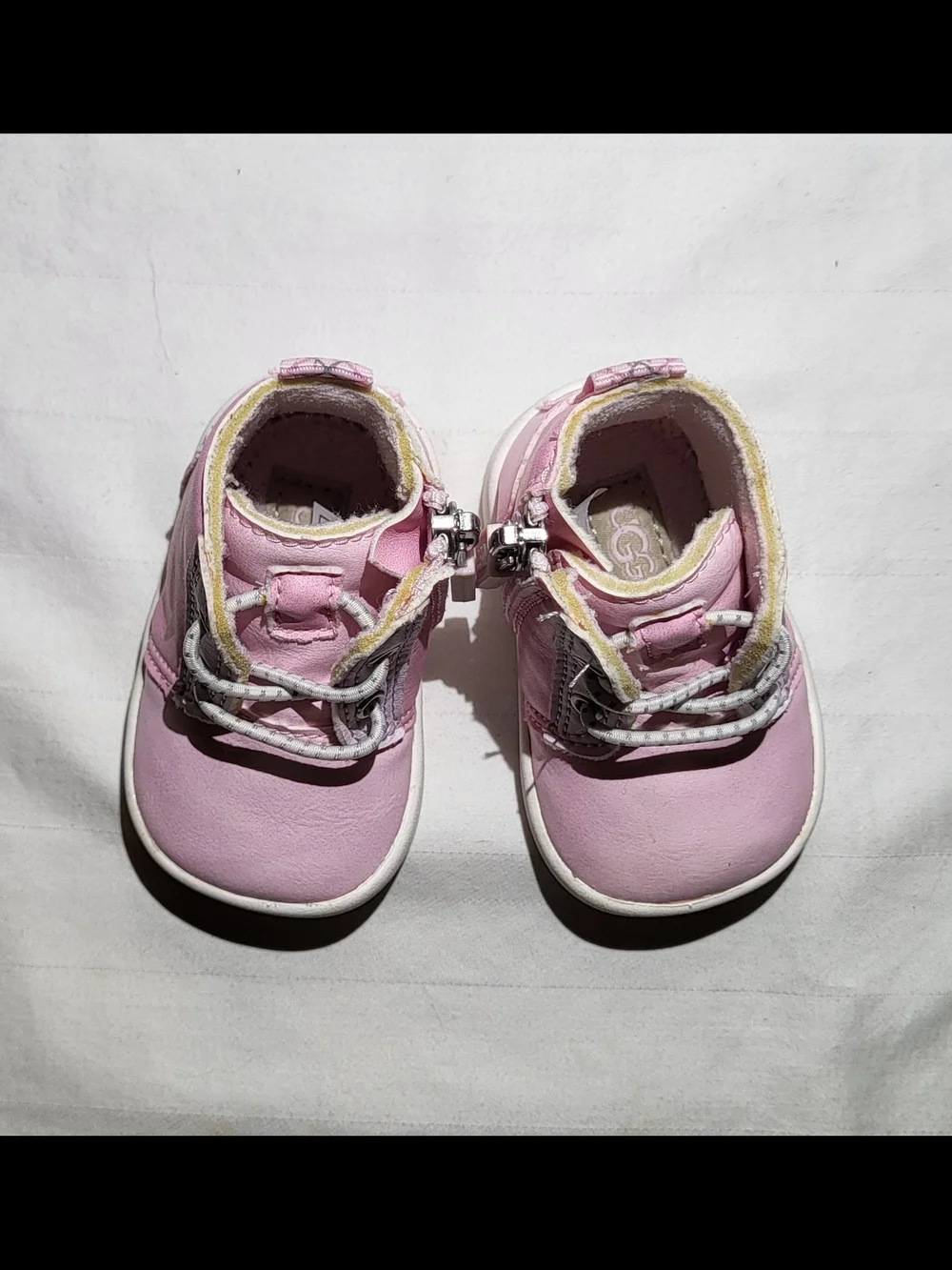 UGG Baby Girl Pink Zipper Sneakers